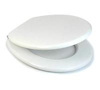 18" Durable Mdf Seat With Fittings Included - Wooden Bathroom Toilet Seat | Comfortable And Easy To Sit | Heavy Duty Oval Shape | Modern Design | Corrosion Resistant Zinc Alloy Hinges