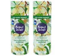 Thrink 2 Pack Perfect Scents In-Wash Scented Booster Crystals 200g Each Fresh Laundry Fragrance Beads Long Lasting Scent for Clothes Towels Bedding - Enchanting Jasmine