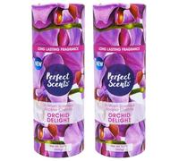 Thrink 2 Pack Perfect Scents In-Wash Scented Booster Crystals 200g Each Fresh Laundry Fragrance Beads Long Lasting Scent for Clothes Towels Bedding - Orchid Delight