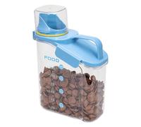 Thrink 2L Airtight Food Storage Container Plastic Food Storage With A Clear, See-Through Design - Mess-Free Pouring Perfect For Cornflakes, Cereal, Rice, Lentils, Sugar, Coffee, Pet Food (Blue)