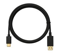 Thrink 2M Mini DisplayPort to DisplayPort Cable | Mini DP to DP Male to Male Adapter Lead | Gold-Plated Cord Supports 4K@60Hz, 2K@144Hz, UHD, HDCP | Compatible with MacBook, iMac, Surface Pro, Laptops