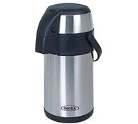 Thrink 3 Litre Premium Flasks Stainless Steel Airpot Hot Cold Water Tea Coffee Dispenser | Anti Spillage Highly Durable and Compact | Unbreakable Pump Action