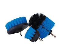 Thrink 3 Piece Cordless Drill Brush Heavy | Nylon Stiff Bristles | Interchangeable Shafts | Bathroom Surfaces, Grout, Floor, Tub, Shower, Tile, Corners, Kitchen, Automotive, Grill | Fits Most Drills