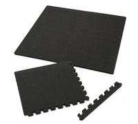 Thrink 4 Pack EVA Foam Floor Mats, Interlocking Puzzle Tiles with Textured Grip Surface and Edge Borders, Modular Cushioned Flooring for Home Gym, Garage, Workshop and Utility Spaces