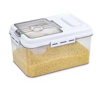 Thrink 5kg Airtight Rice Storage Container Dispenser with Measuring Cup | Bulk Kitchen Food Storage Bin for Rice, Grains, Flour, Cereal, Sugar, Snacks, Baking Supplies, Dog Food & Cat Food