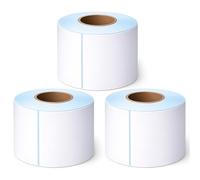 Thrink Direct Thermal Shipping Labels 4x6, 500 Labels per Roll, 100x150mm Adhesive Label Rolls with 25mm Core and 4.7" Diameter for Thermal Label Printers - 3 x Rolls