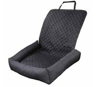 Thrink Dog Car Seat - Washable Pet Booster Seat & Travel Carrier Bed for Small Dogs & Cats, Detachable Anti-Slip Car Bed with Safety Straps for Front Seat Comfort & Protection