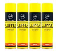 Thrink Genuine Clipper Butane Universal Refill Fluid for Home Litchen BBQ, and Cooking - 300ml Capacity - Reliable & Safe Fuel Bottles Solution (4 Pack)