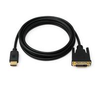 Thrink HDMI to DVI Cable 2M | Bi-Directional HDMI to DVI-D 24+1 Male to Male Adapter Lead | Supports 1080p Full HD Video | Compatible with Xbox One, PS4, PS3, PCs, Laptops, Monitors & Projectors