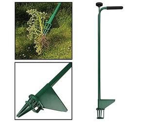 Thrink Long Handled Easy Weeder Killer Grabber | Lightweight | Easy Ejection Mechanism | Weed Puller Root Remover | Durable Steel Construction | Easy To Use | No Chemical | SIZE H91cm x W21cm x D5cm