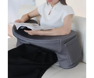 Thrink Memory Foam Soft Desk Pillow with Arm Supports | Extra Large Reading & Lap Pillow | Comfortable Office Companion with Side Pockets | Premium Quality for Bed, Sofa, or Floor