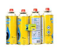 Thrink PACK OF 8 Butane Gas Bottles Canister Camping Heater Cooker BBQ | Compact And Resealable CP 250 Valve Gas Cartridge | Can Use 1.6 Hours To 2 Hours Continuously | 220gm of Butane In Each Can