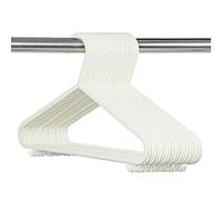 Thrink Plastic All Purpose Hangers Loop Hooks | Ideal For Favourite Tops, Trousers, Dresses, shorts Smooth Surface | Contemporary Design | Space Saving | 37cm wide