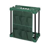 Thrink Rectangular Garage & Garden Tool Storage Rack - Holds up to 40 Tools | Organizer with Slots for Spades, Shovels, Brooms, Rakes | Durable & Space-Saving Design