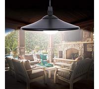Solar Powered Outdoor Hanging Shed Light Pendant Lamp | No Wiring Required | Auto Light Control | Rechargeable 3.2V Li-ion Battery Included | Easy on/off Pull Cord And Remote Control