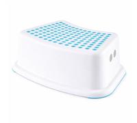 Thrink Toddler Step Stool, Non-Slip Kids Bathroom Stool with Anti Slip Feet, Strong PP Plastic Booster Step with Side Handles, Ideal for Toilet Training, Sink & Kitchen Helper, Blue