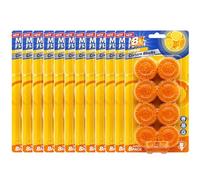 Thrink Toilet Cistern Blocks 3 Packs, 8 Blocks Per Pack Scented Tank Freshener Blocks for Continuous Freshness Hygienic Toilet Care Suitable for Most Cisterns (12 Pack, Citrus)