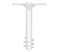 Thrink Umbrella Holder Fishing Pole With 3 Spiral Screw - Sand Anchor | One Size Fits All | Lightweight & Convenient | No Tools Required | Safe Stand For Strong Winds | Better Than Metal