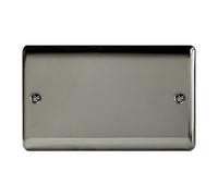 Thrion 2Gang Blank Plate Black Nickel