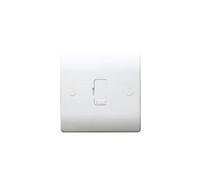 Thrion Slspur 13A Slimline White Moulded Double Pole Unswitched Fused Connection Units