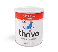 Thrive 100% Tuna Fillet Freeze-Dried Cat Treats - Single Ingredient, High Protein - Grain Free - 180g MaxiTube