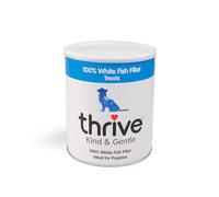 Thrive 100% White Fish Fillet Freeze-Dried Dog Treats - Single Protein, Hypoallergenic - 110g MaxiTube
