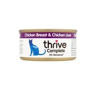 thrive Cat 100% COMPLETE - CHICKEN BREAST & CHICKEN LIVER (pack of 12)