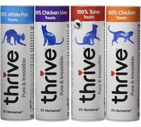 Thrive Cat Treats Assorted Chicken White Fish Chicken Liver Tuna Pack of 4 food