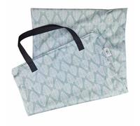 Thrive Double-Lined Hanging Wetbag, Waterproof Polyester PUL, 41x67cm, 20 Nappy Capacity, Multiple Colours Available (Botanical Calm)