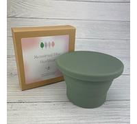 Thrive Menstrual Disc Steriliser, Collapsible Silicone Cup, Food Grade Material, Turquoise (Sage Green)