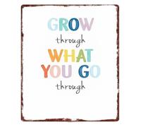 Thrive Through Trials Metal Sign 12x8 Inch