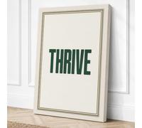 Thrive Typography Canvas Wall Art Print 18x12 Inch