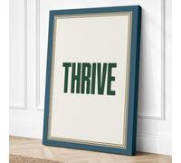 Thrive Typography Canvas Wall Art Print 18x12 Inch