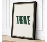 Thrive Typography Canvas Wall Art Print 18x12 Inch