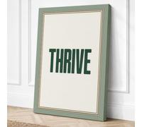 Thrive Typography Canvas Wall Art Print 18x12 Inch
