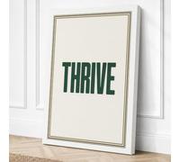Thrive Typography Canvas Wall Art Print 18x12 Inch
