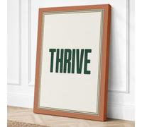 Thrive Typography Canvas Wall Art Print 18x12 Inch