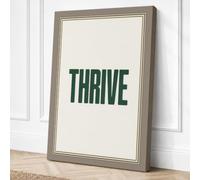 Thrive Typography Canvas Wall Art Print 18x12 Inch
