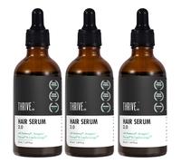 ThriveCo Hair Growth Serum 2.0, Advanced Patent Filed Clinically Proven Scalp Treatment for Hair Fall Control & Regrowth, British Medical Publication, Lightweight, 50ml (Pack of 3)