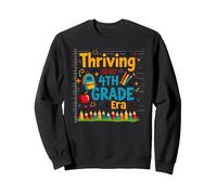 Thriving in My 4th Grade Era Sweatshirt, Adult Unisex, Black, XXL