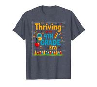 Thriving in My 4th Grade Era T-Shirt, Men, Heather Blue, S