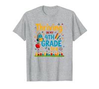 Thriving in My 4th Grade Era T-Shirt, Men, Heather Grey, 6XL