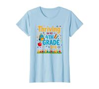 Thriving in My 4th Grade Era T-Shirt, Women, Baby Blue, XS