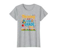 Thriving in My 4th Grade Era T-Shirt, Women, Heather Grey, XXL