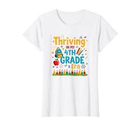 Thriving in My 4th Grade Era T-Shirt, Women, White, M