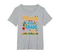 Thriving in My 4th Grade Era T-Shirt, Women's Plus, Heather Grey, 1X