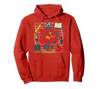 Thriving in My First Grade Era Pullover Hoodie, Adult Unisex, Red, S