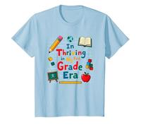 Thriving in My First Grade Era T-Shirt, Kids, Baby Blue, 12 Years