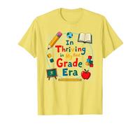Thriving in My First Grade Era T-Shirt, Men, Lemon, XL