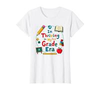 Thriving in My First Grade Era T-Shirt, Women, White, M